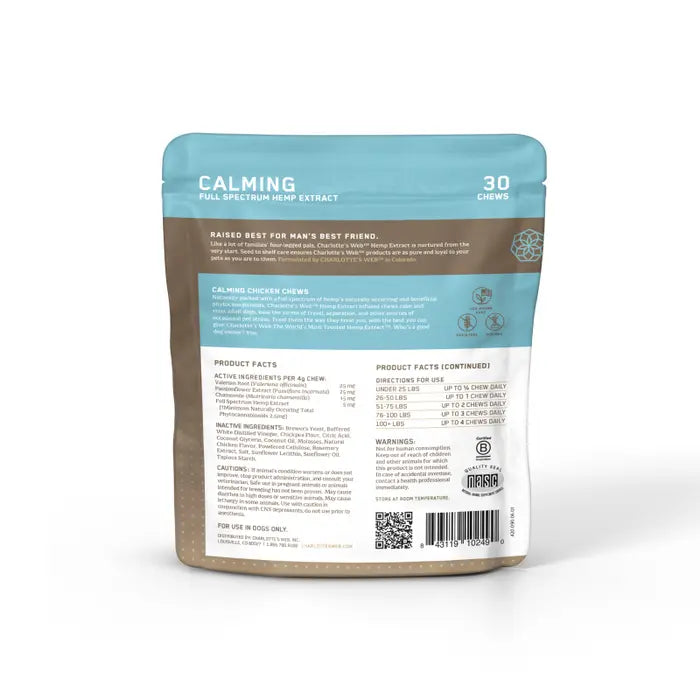 Charlotte's Web - Pet Treats - 30 count - Calming