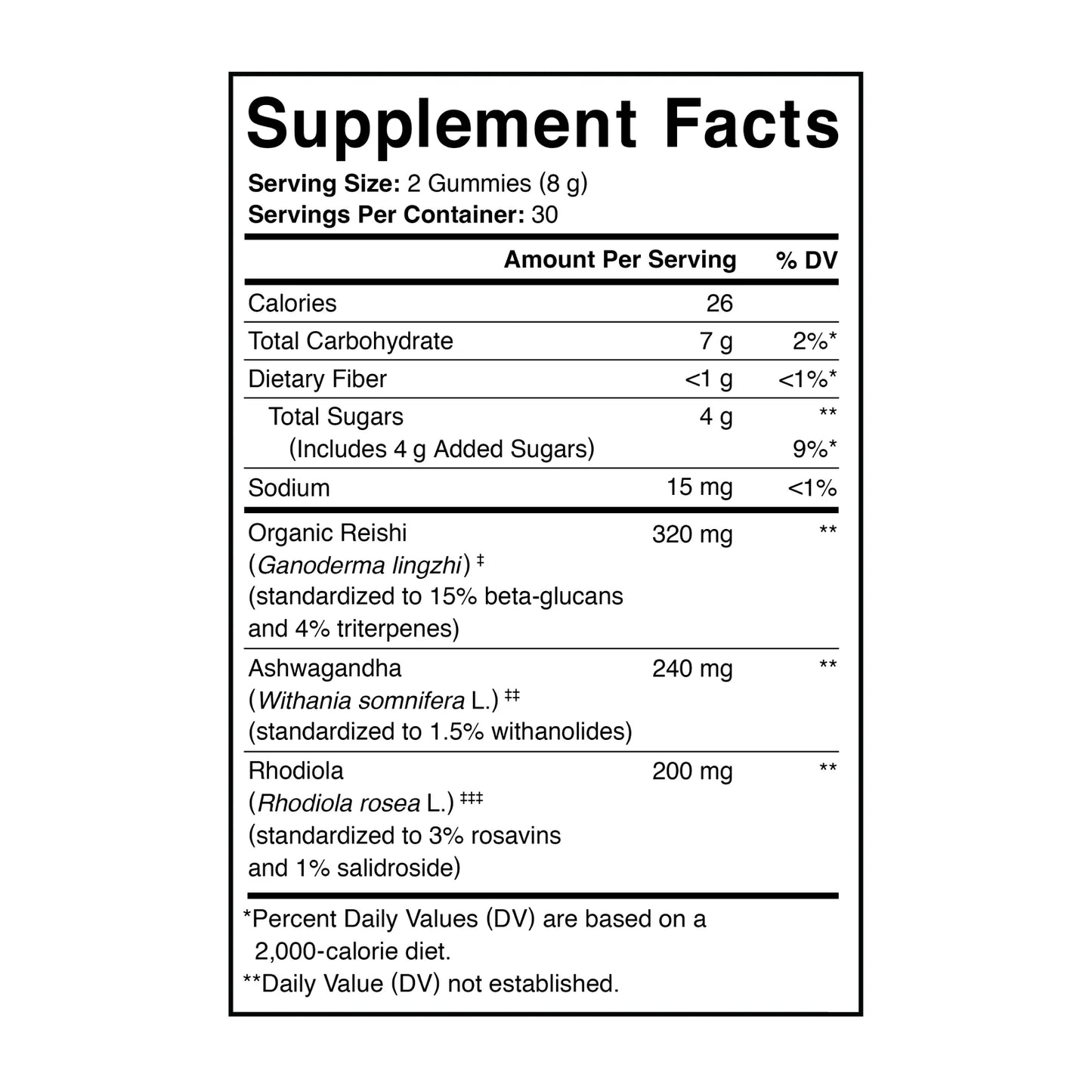 Charlotte's Web - Gummy - Stress Support with Reishi & Ashwagandha Mushroom Gummy - Strawberry