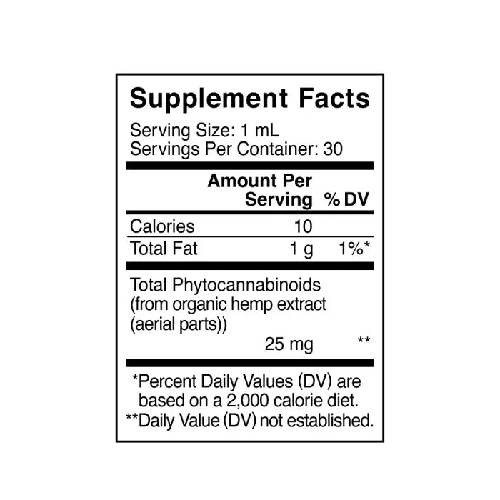 Charlotte's Web - Oil - 25mg/mL - 30mL - THC Free - Mint